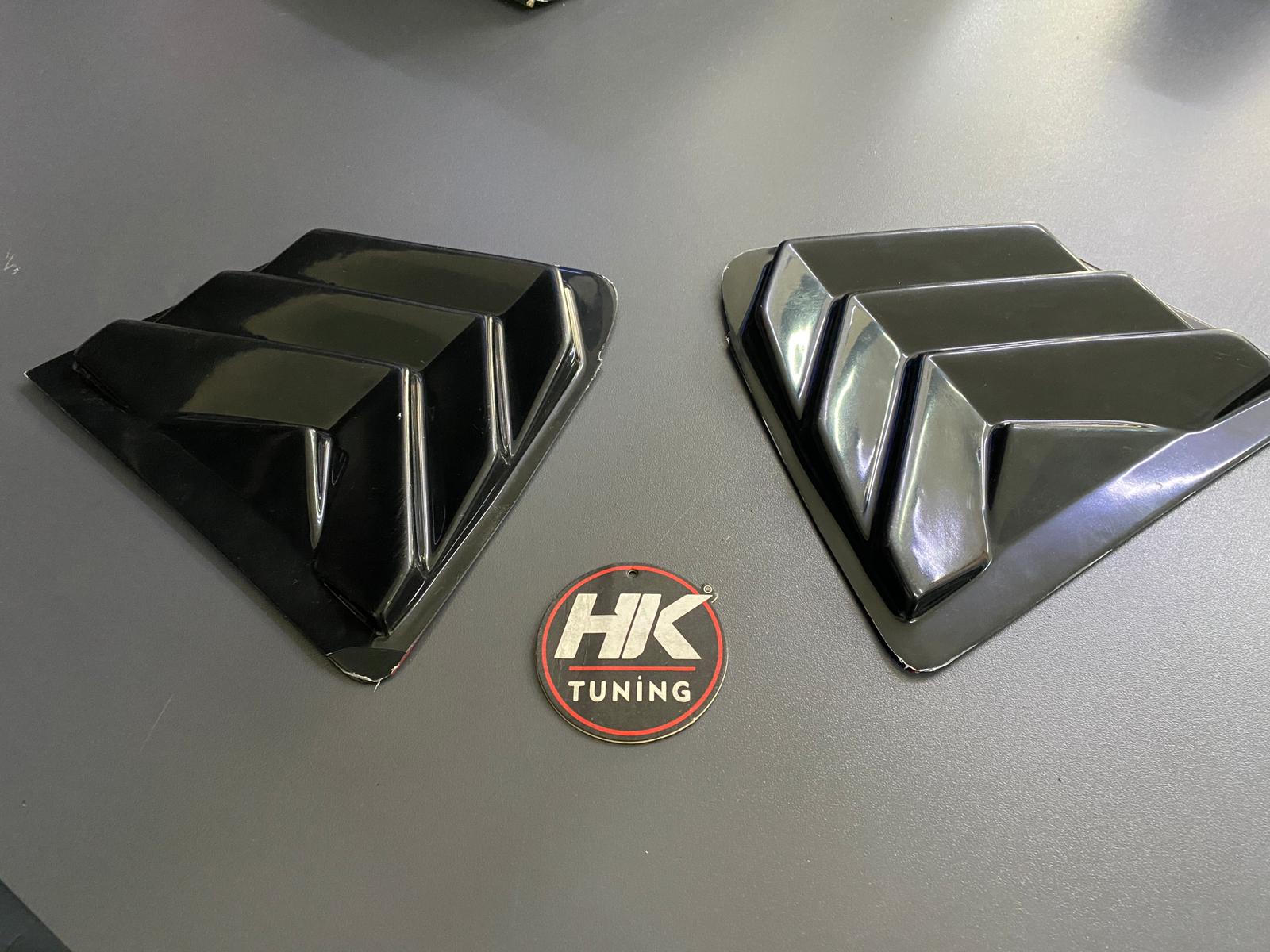 Honda Civic (FD6) 2006-2012 Kelebek Cam Kaplama Siyah 2 li (Kelebek Cam Rüzgarlığı)